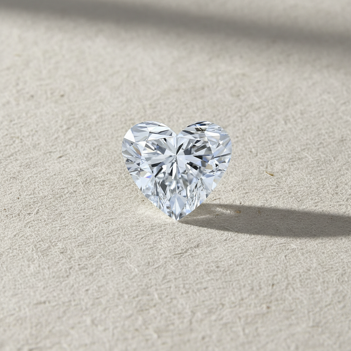 3.50 Carat Heart Cut Lab Grown Diamond VVS1 D Color IGI Certified
