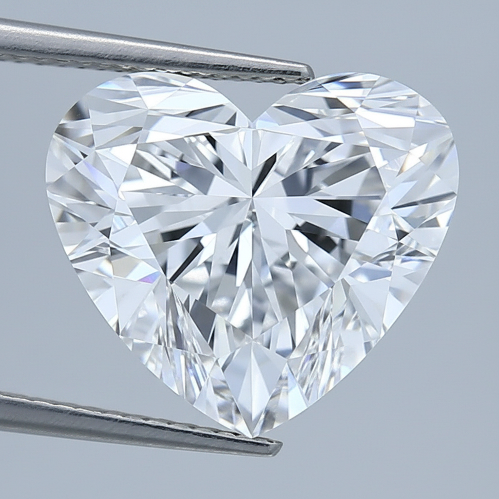 3.50 Carat D Color VVS1 Heart Shape CVD Lab Grown Diamond IGI Certified
