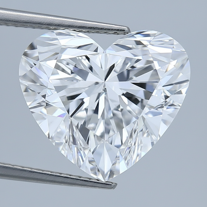 3.50 Carat D Color VVS1 Heart Shape CVD Lab Grown Diamond IGI Certified
