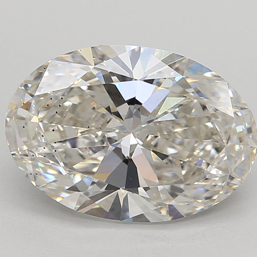 3,50 Karat ovaler, im Labor geschliffener Diamant VS2 I