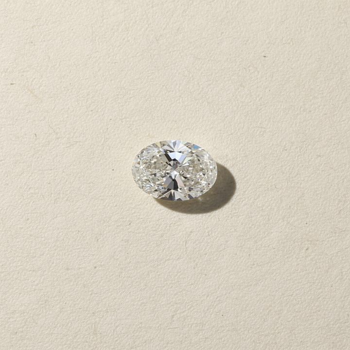 3,50 Karat ovaler, im Labor geschliffener Diamant, VS2/I