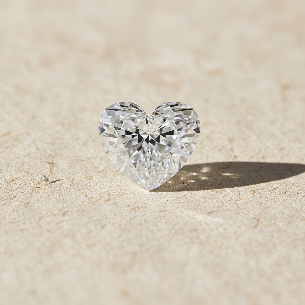 3.51 Carat Heart Cut Lab Grown Diamond VVS1 D Color IGI Certified
