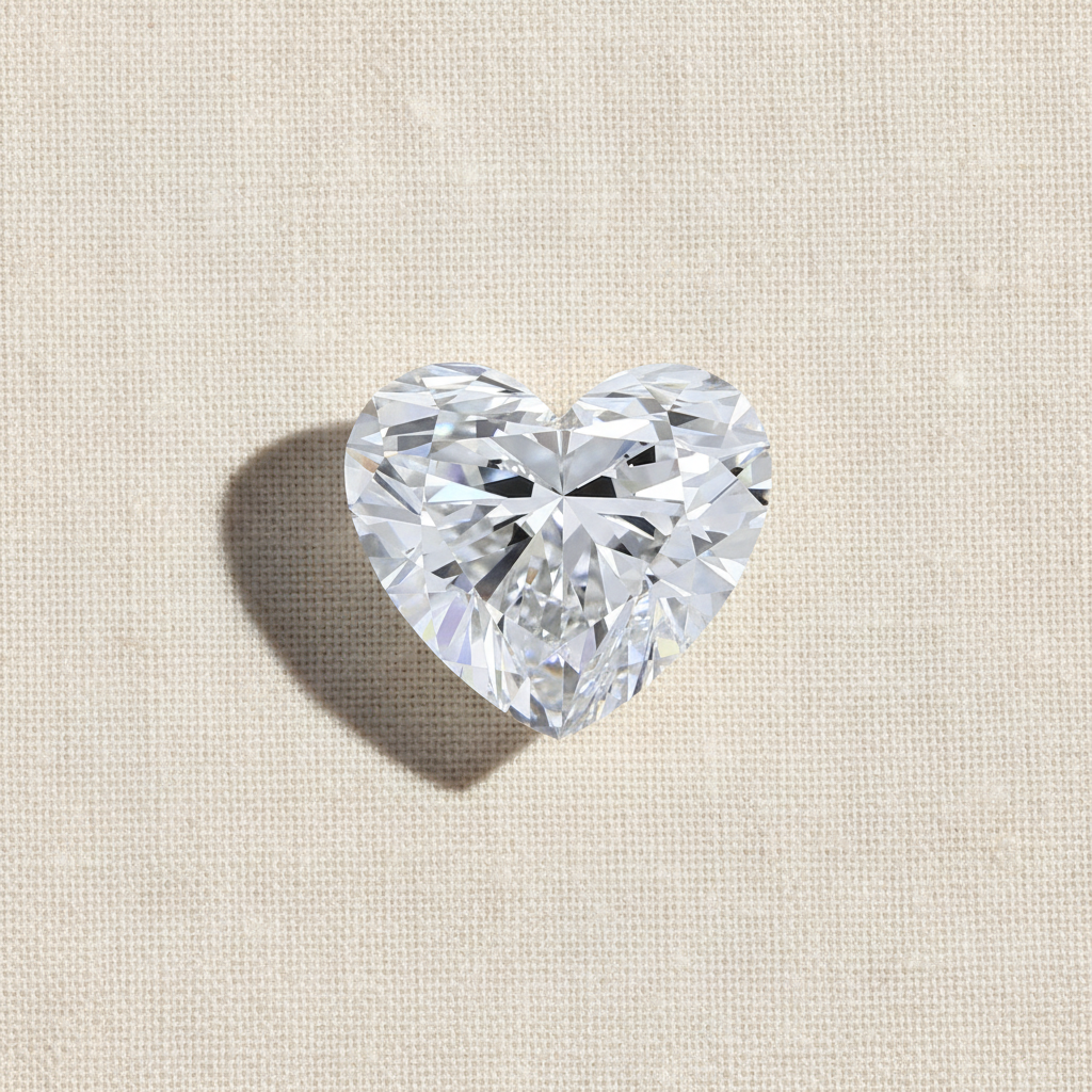 3.52 Carat Heart Cut Lab Grown Diamond VVS1 D Color IGI Certified
