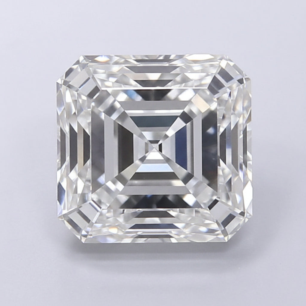 Diamant cultivé en laboratoire Asscher de 3,53 carats, VVS1/E