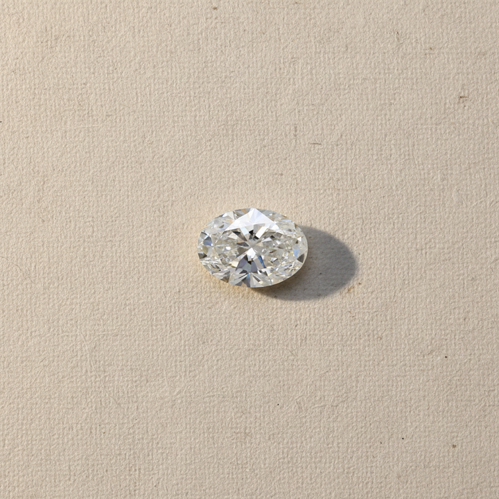 3,53 karaat ovaal geslepen laboratoriumdiamant, VS1/H