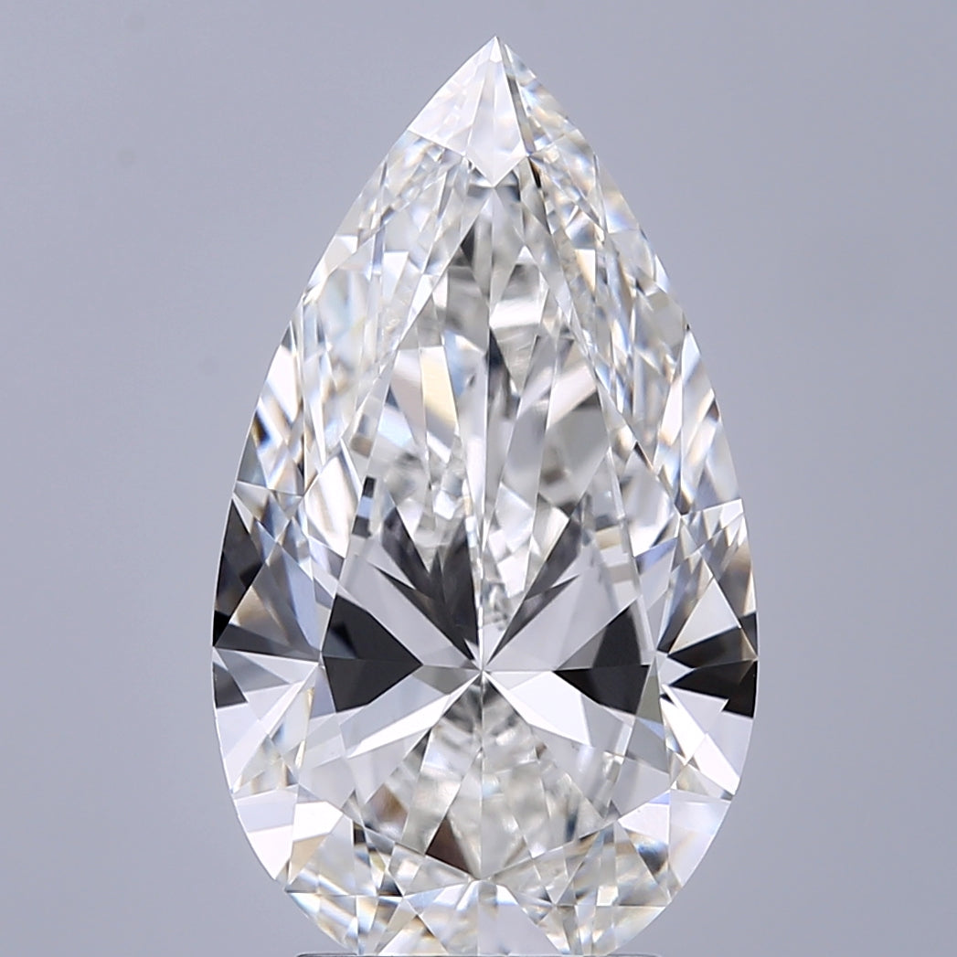 3.53 Carat Pear Lab Grown Diamond VVS2 F