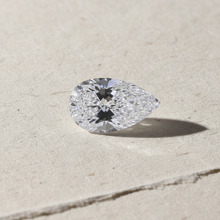 3.54 Carat Pear Cut Lab Grown Diamond VS2 E Color IGI Certified
