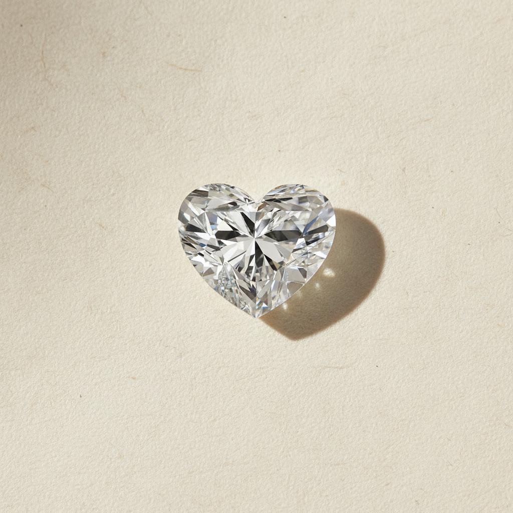 3.58 Carat Heart Cut Lab Grown Diamond VS1 D Color IGI Certified
