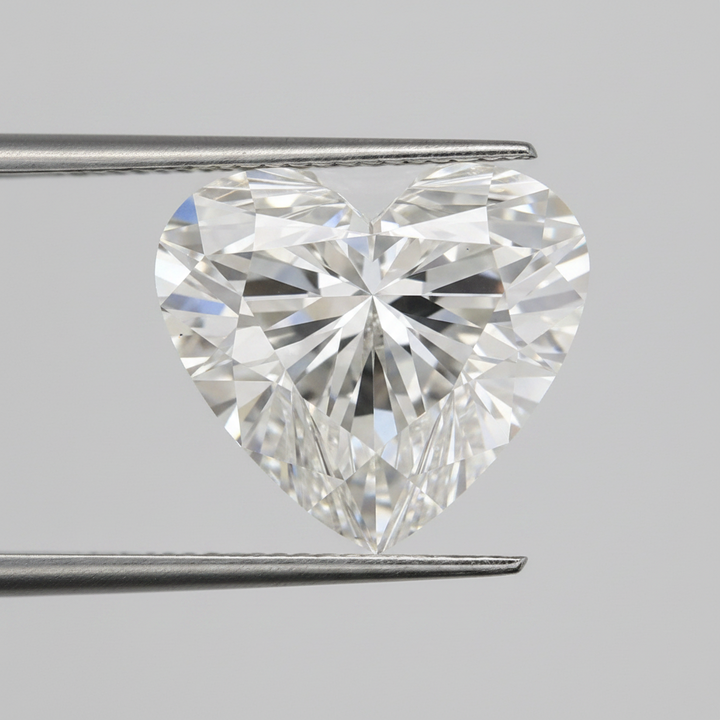 3.58 Carat F Color VS1 Heart Shape CVD Lab Grown Diamond IGI Certified
