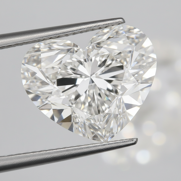 3.59 Carat F Color VS1 Heart Shape CVD Lab Grown Diamond IGI Certified
