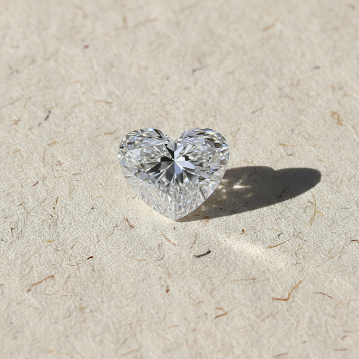 3.59 Carat Heart Cut Lab Grown Diamond VS2 E Color IGI Certified
