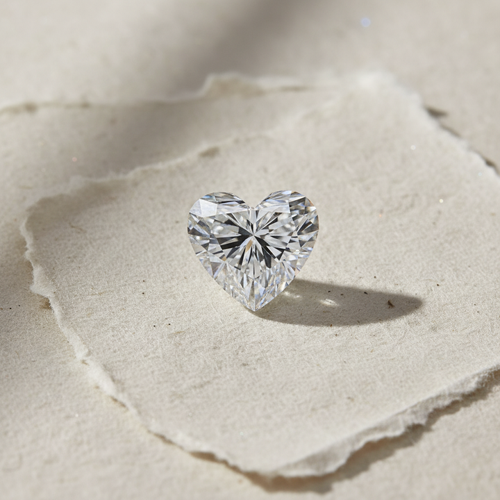 3.60 Carat Heart Cut Lab Grown Diamond VS2 E Color IGI Certified

