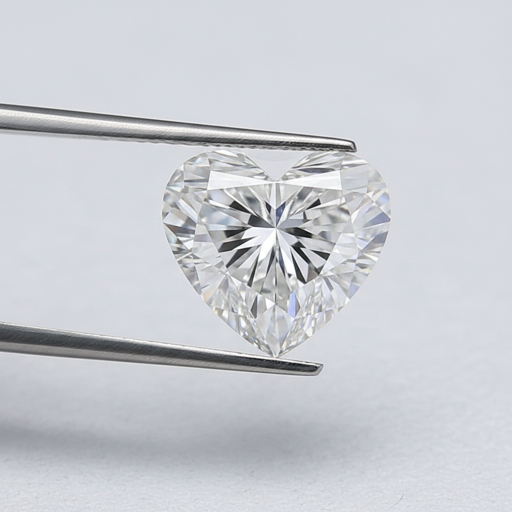 3.60 Carat E Color VS2 Heart Shape CVD Lab Grown Diamond IGI Certified
