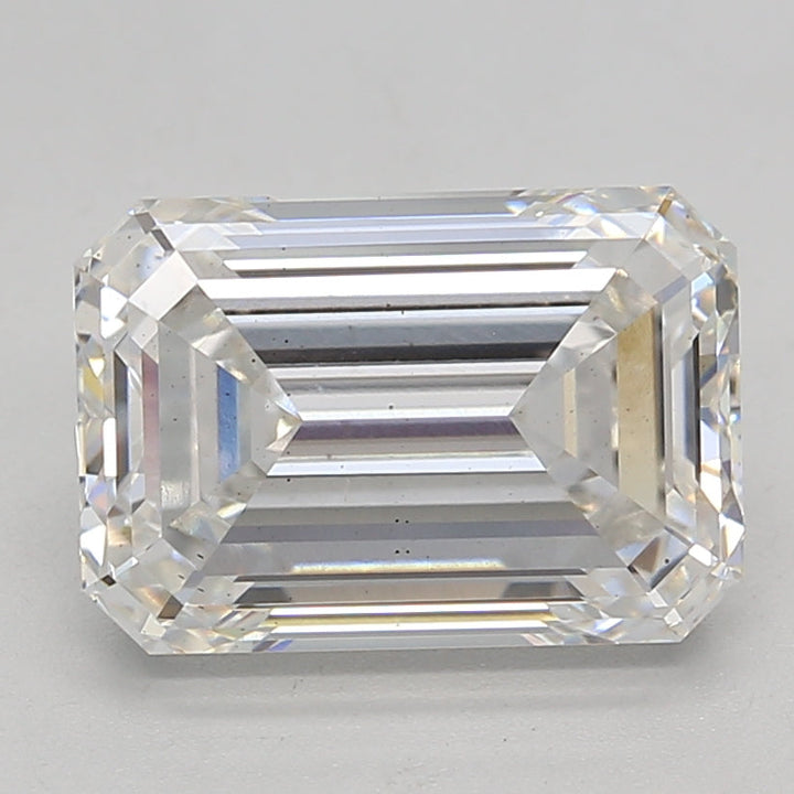 Diamant cultivé en laboratoire taille émeraude de 3,63 carats SI1 F