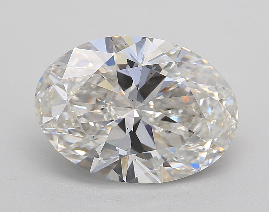 3.68 CT Oval Cut Lab-Grown Diamond, G Color, VS2 Clarity, IGI Certified