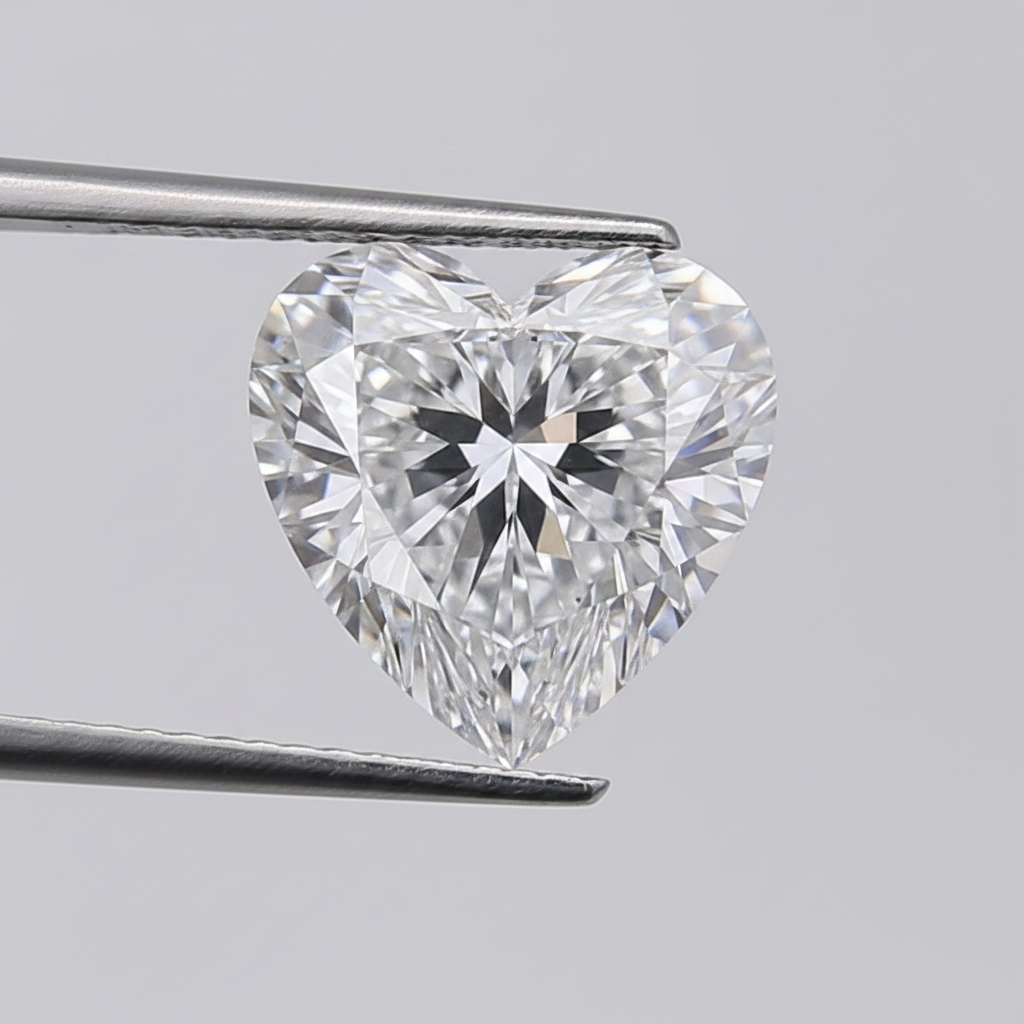 3.70 Carat E VS1 Heart Shape CVD Lab Grown Diamond IGI Certified
