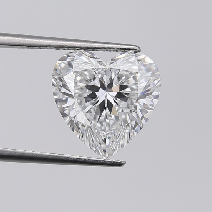 3.70 Carat E VS1 Heart Shape CVD Lab Grown Diamond IGI Certified
