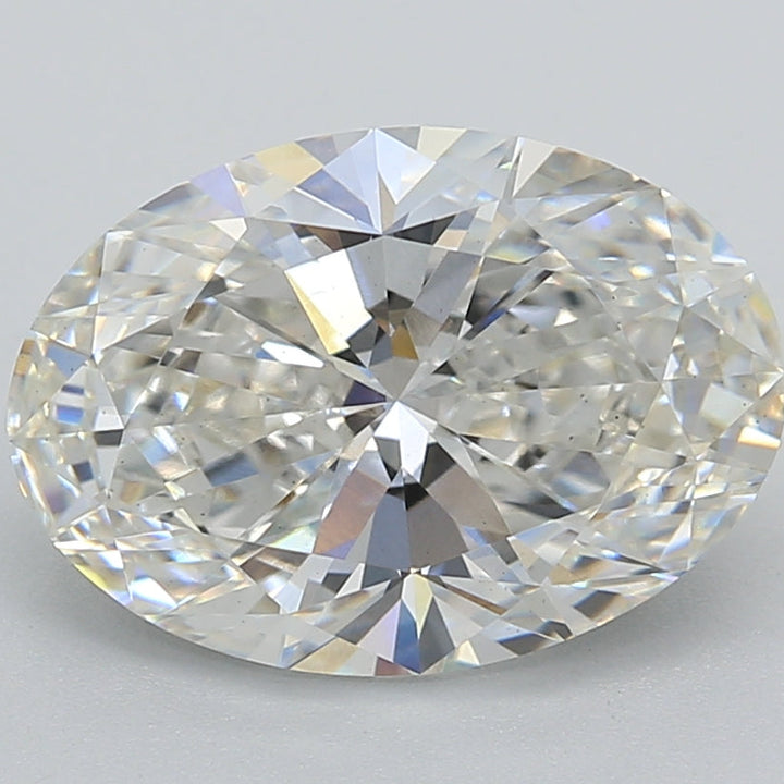 3.71 Carat Oval Cut Lab Grown Diamond VS1 H