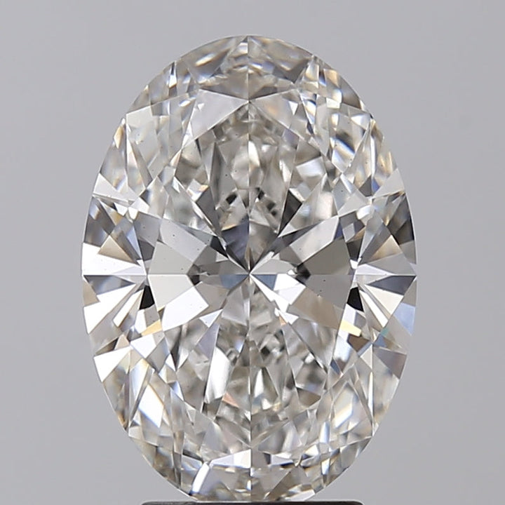 3.76 CT Oval Cut Lab-Grown Diamond, G Color, VS2 Clarity, IGI Certified