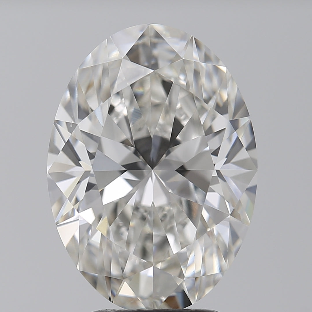 3.77 Carat Oval Cut Lab Grown Diamond VVS1 H