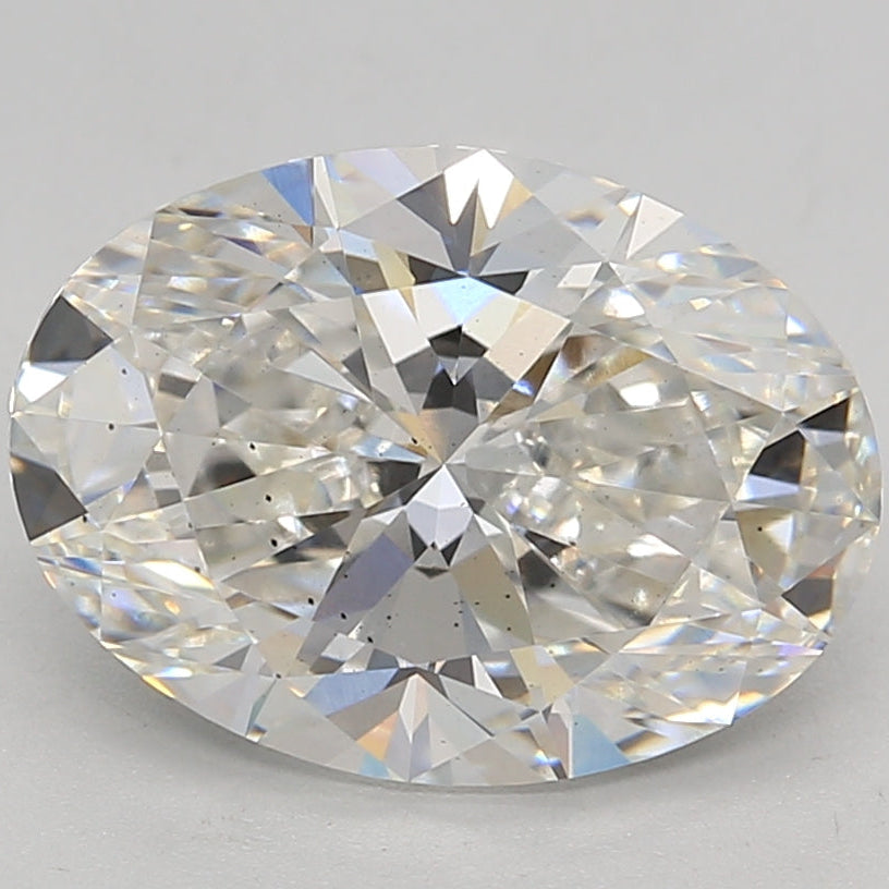 3.79 Carat Oval Cut Lab Grown Diamond SI1 G