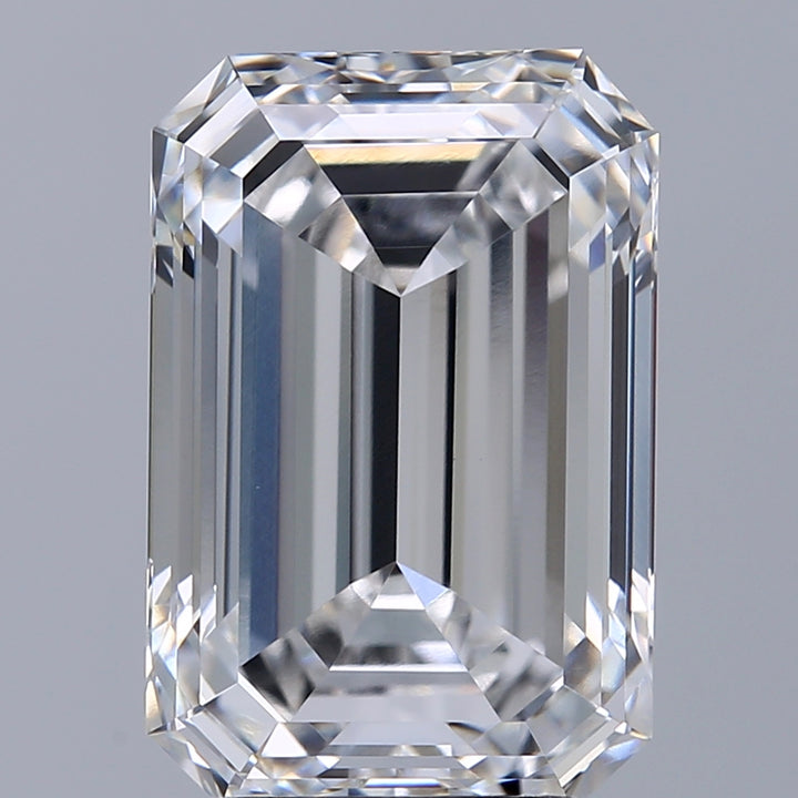 Diamant cultivé en laboratoire taille émeraude de 3,80 carats VVS1 E