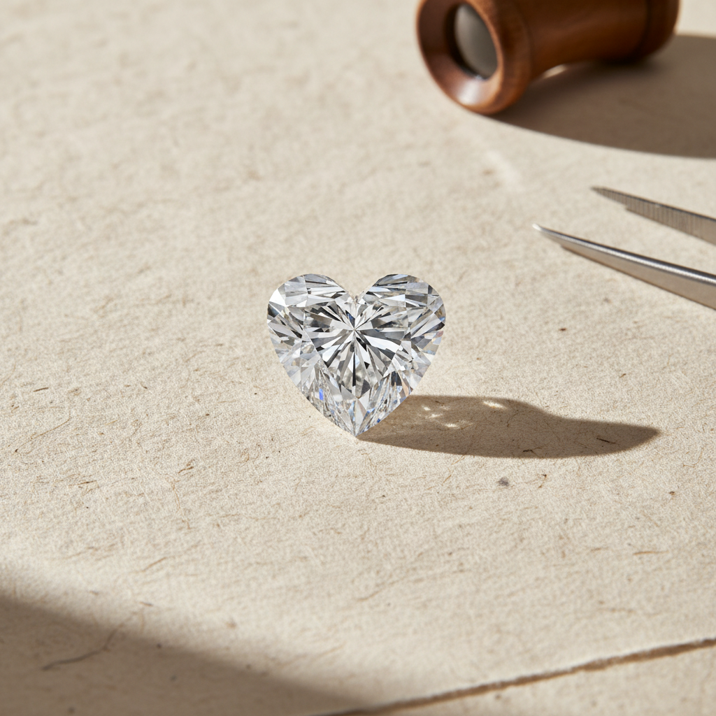 3.81 Carat Heart Cut Lab Grown Diamond VS1 E Color IGI Certified
