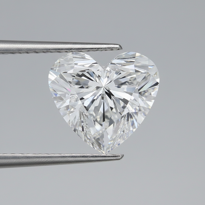 3.81 Carat E Color VS1 Heart Shape CVD Lab Grown Diamond IGI Certified
