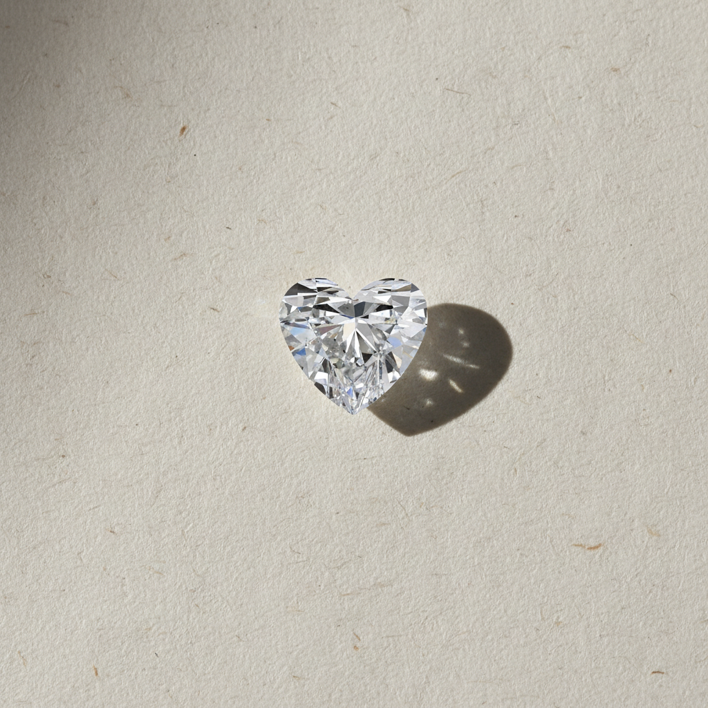 3.81 Carat Heart Cut Lab Grown Diamond VS2 D Color IGI Certified
