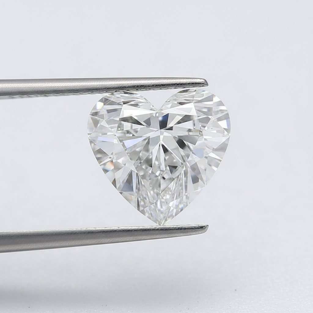 3.81 Carat D Color VS2 Heart Shape CVD Lab Grown Diamond IGI Certified
