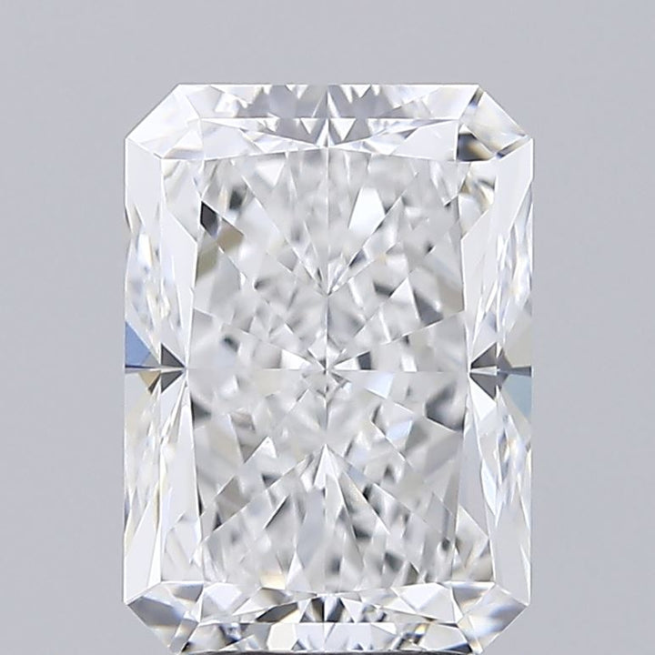 Diamante cultivado en laboratorio de talla radiante de 3,81 quilates VVS1 E