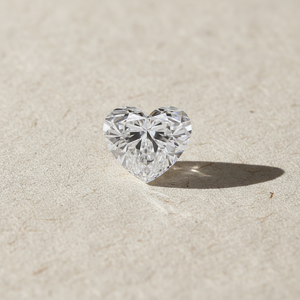 8.09 Carat Heart Shape Lab Grown Diamond VS1 F Color IGI Certified
