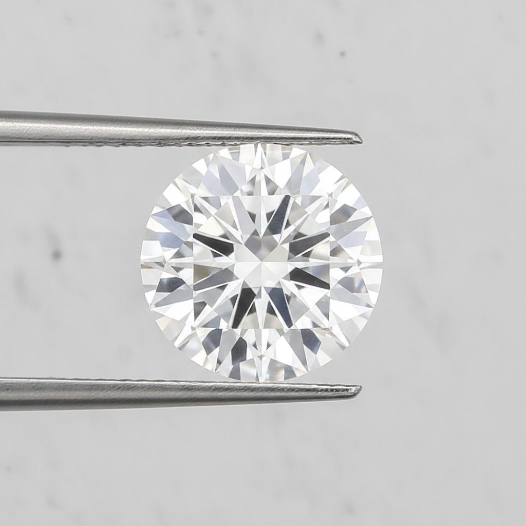 5.09 Carat Round Brilliant F VS2 CVD Lab Grown Diamond Excellent Cut IGI Certified