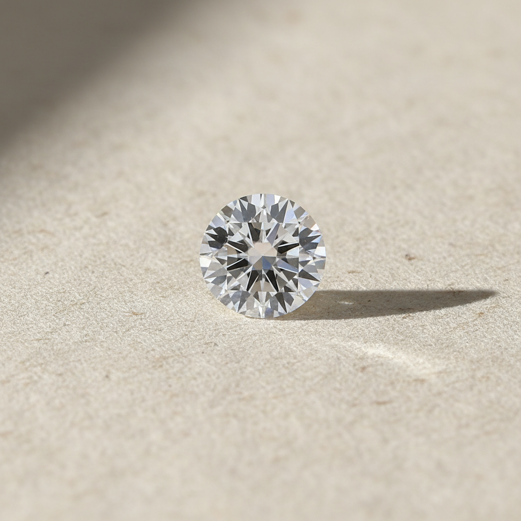 5.09 Carat Round Brilliant F VS2 CVD Lab Grown Diamond Excellent Cut IGI Certified