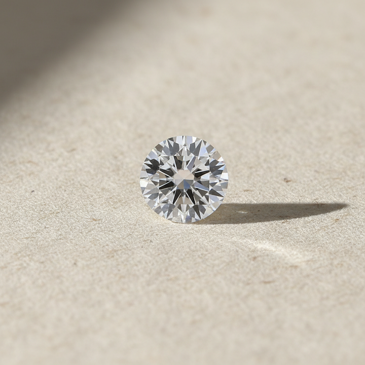 5.09 Carat Round Brilliant F VS2 CVD Lab Grown Diamond Excellent Cut IGI Certified
