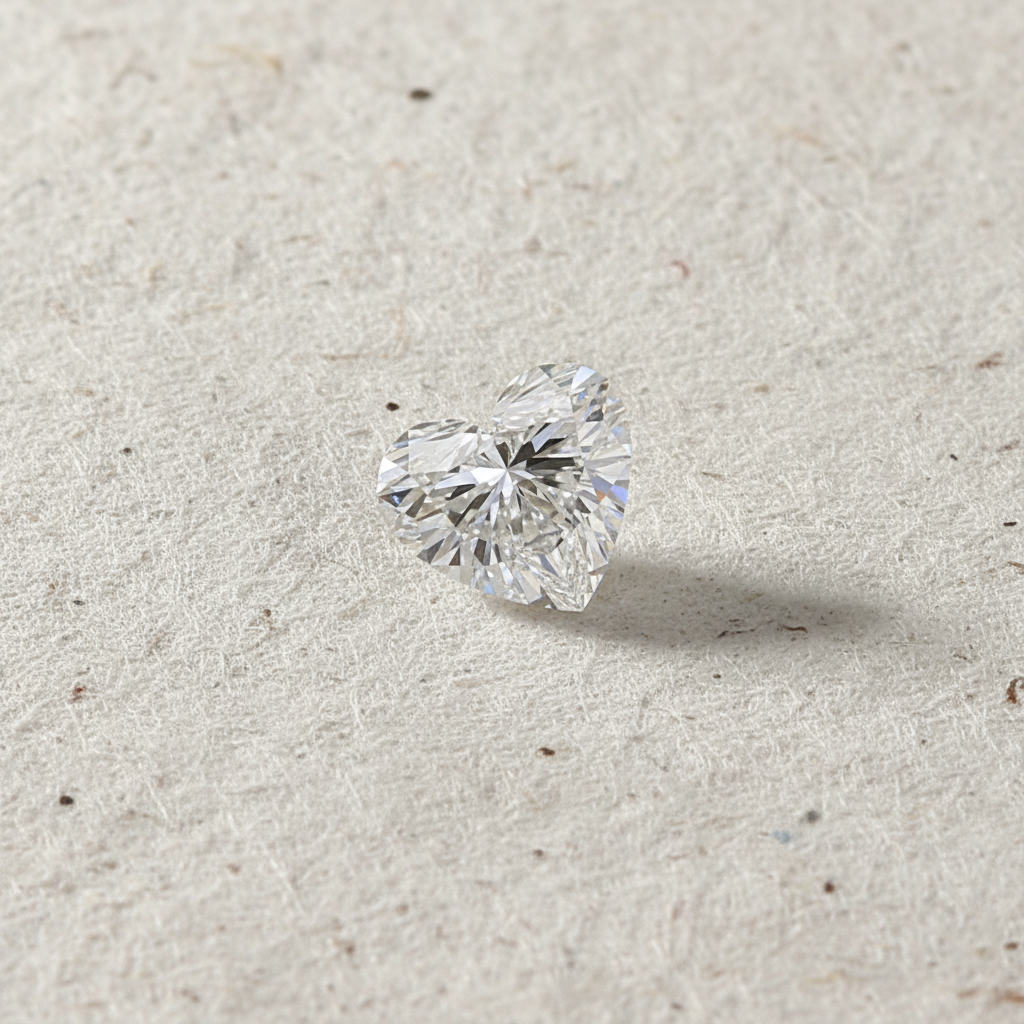 4.06 Carat Heart Cut Lab Grown Diamond VS1 D Color IGI Certified
