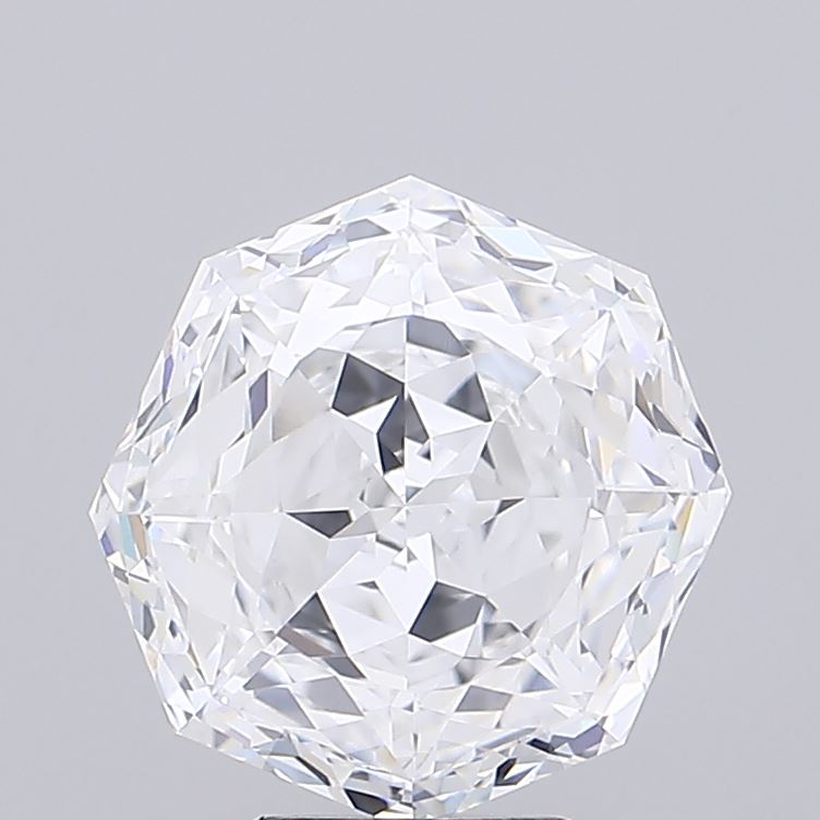 5.27 Carat Octagonal Cut Lab Grown Diamond, VVS2/D