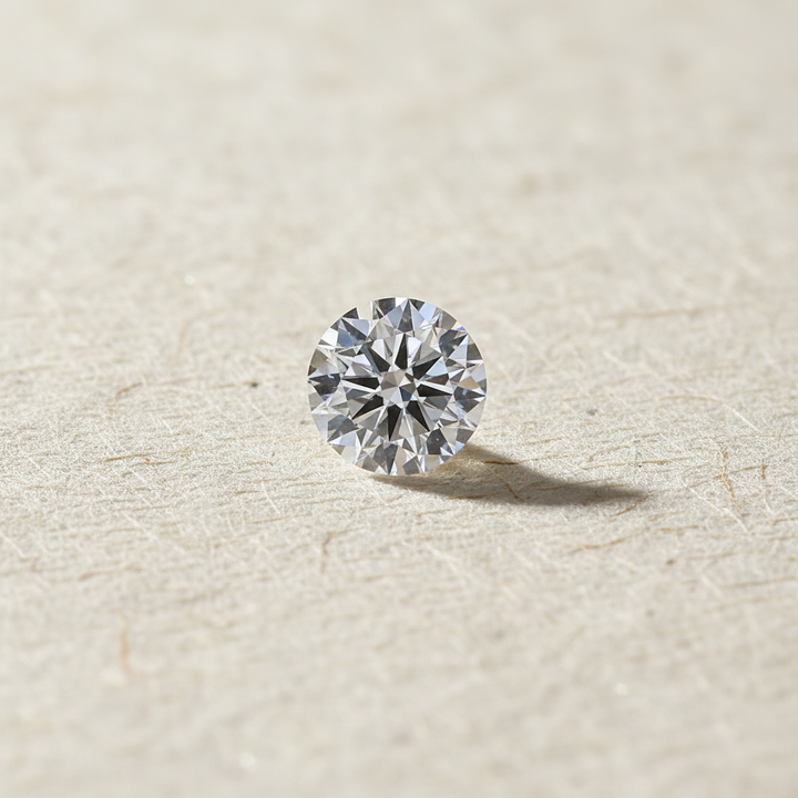 4.01 Carat Round E VVS2 Lab Grown Diamond Excellent Cut IGI Certified