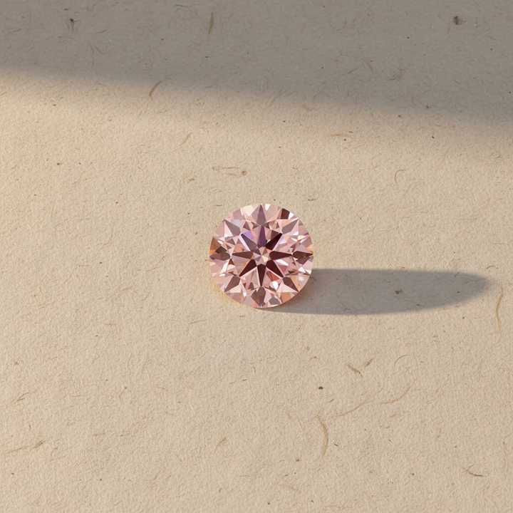 4.01 Carat Round Fancy Intense Pink Lab Grown Diamond VS1 IGI Certified