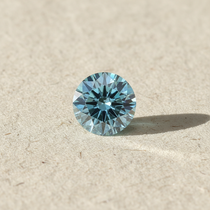 4.01 Carat Round Fancy Vivid Blue Lab Grown Diamond VS1 IGI Certified