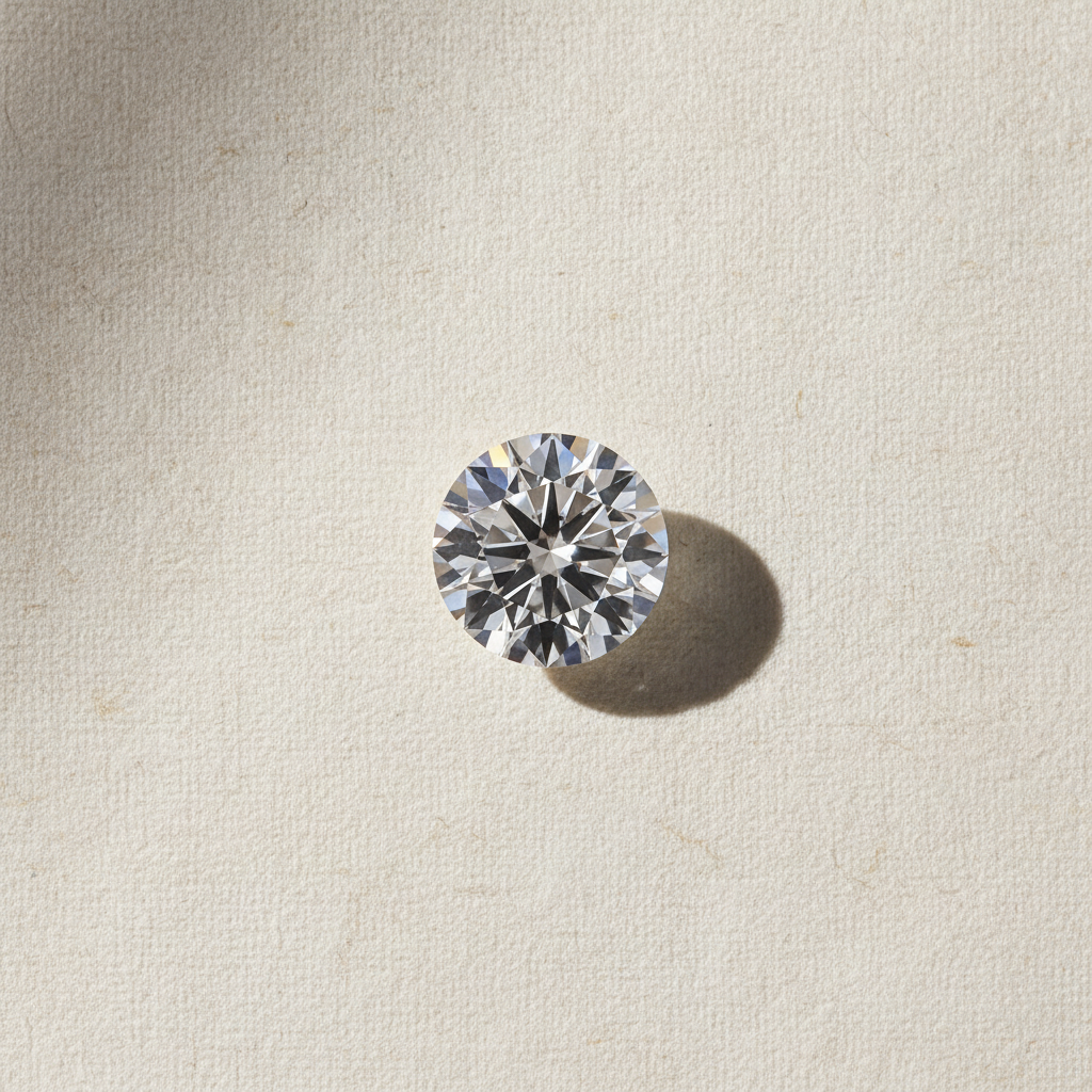 4.02 Carat Round F VVS1 Lab Grown Diamond Ideal Cut IGI Certified