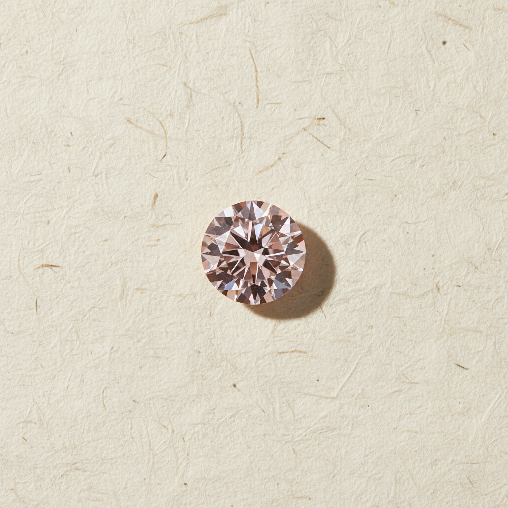4.02 Carat Round Fancy Intense Pink Lab Grown Diamond VS2 IGI Certified