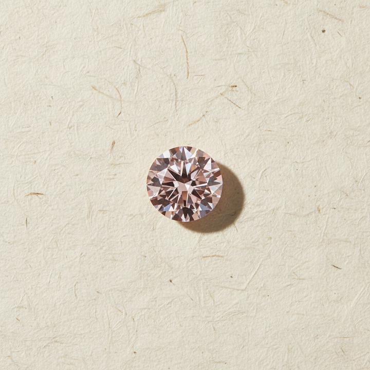 4.02 Carat Round Fancy Intense Pink Lab Grown Diamond VS2 IGI Certified