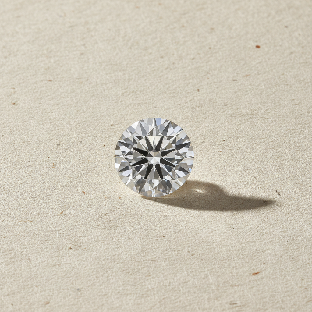 4.04 Carat Round F VVS2 Lab Grown Diamond Ideal Cut IGI Certified