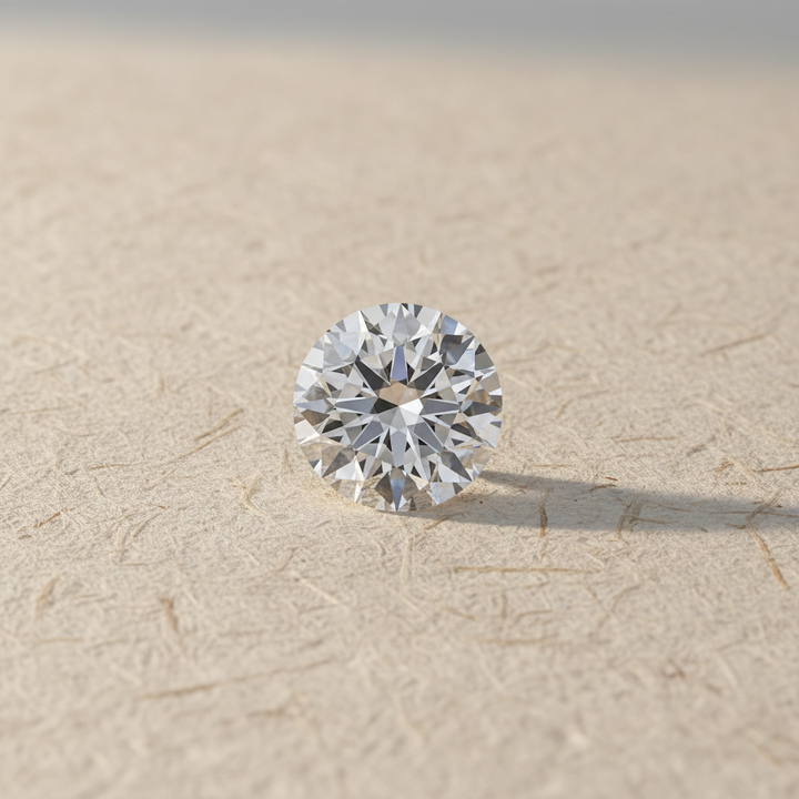 4.30 Carat Round D VVS2 Lab Grown Diamond Ideal Cut IGI Certified