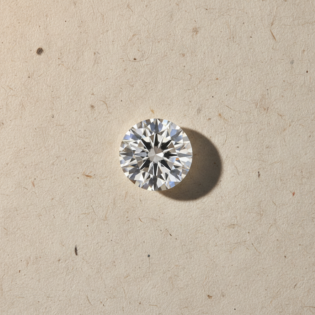 4.39 Carat Round F VS2 Lab Grown Diamond Ideal Cut IGI Certified