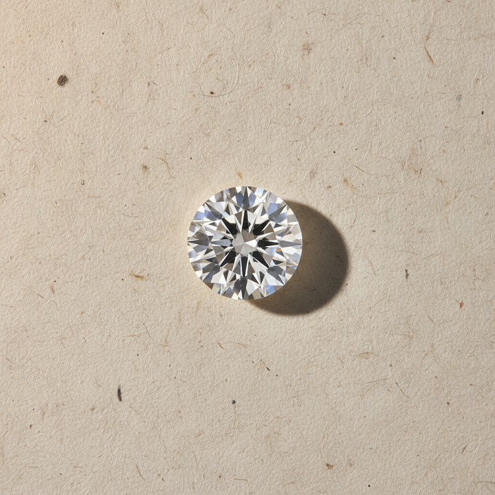 4.39 Carat Round F VS2 Lab Grown Diamond Ideal Cut IGI Certified