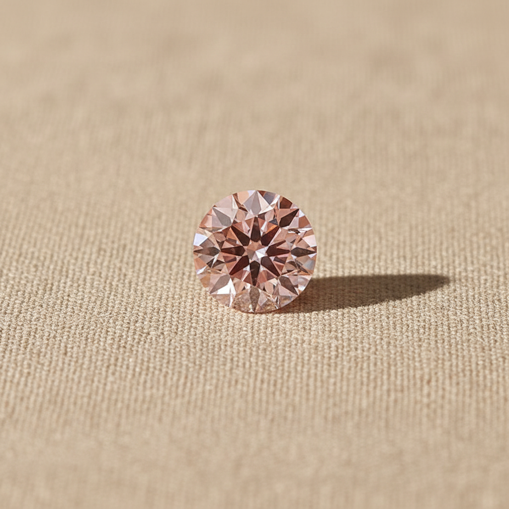 4.39 Carat Round Fancy Intense Pink Lab Grown Diamond VS1 IGI Certified