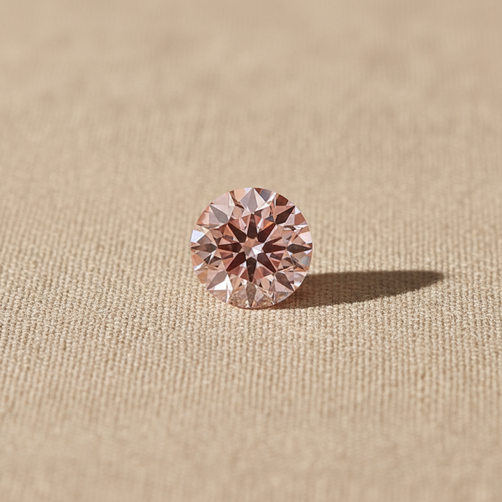 4.39 Carat Round Fancy Intense Pink Lab Grown Diamond VS1 IGI Certified