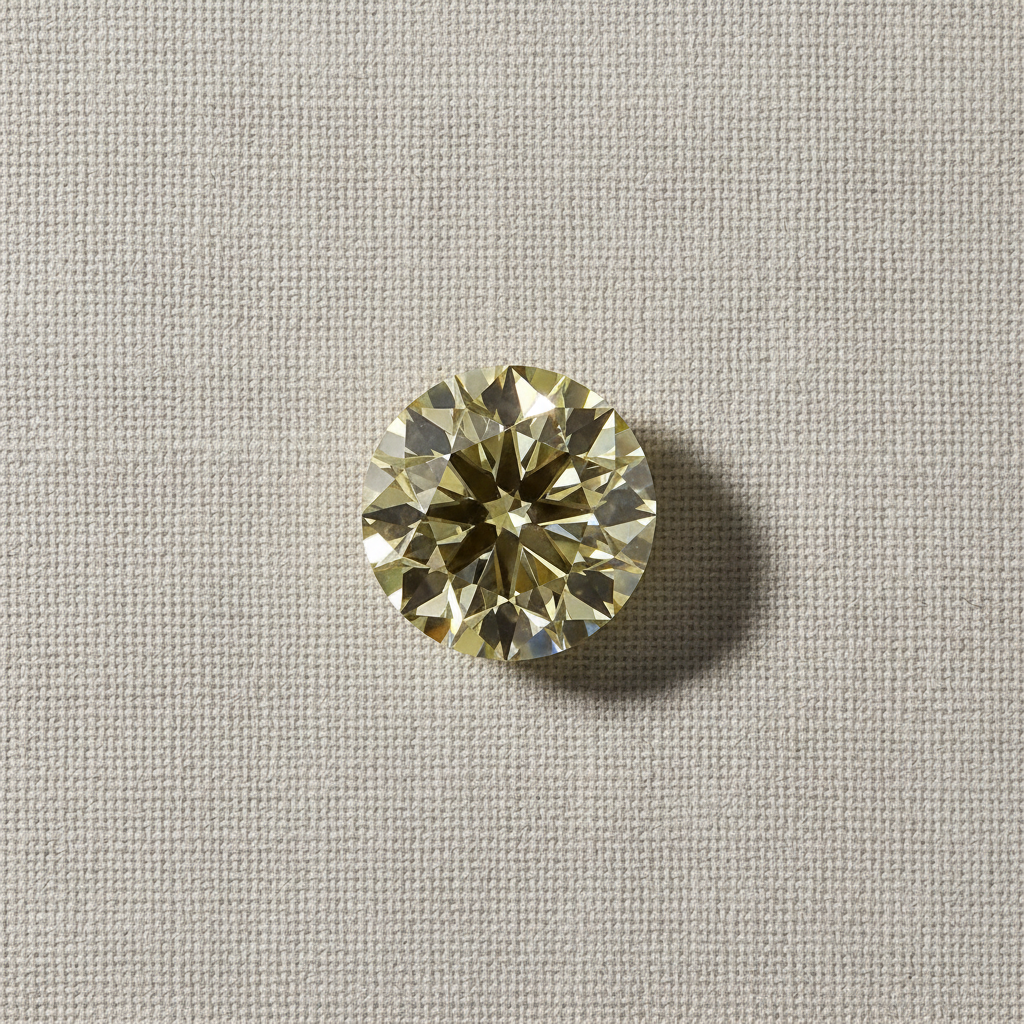 4.51 Carat Round Fancy Yellow Lab Grown Diamond VS1 IGI Certified